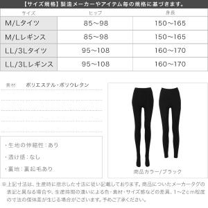 裏起毛 タイツ レギンス レディース インナー...の詳細画像3