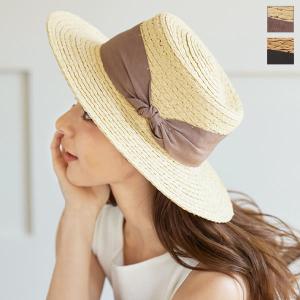帽子 ハット UVカット カンカン帽 春 夏 レディース 小物