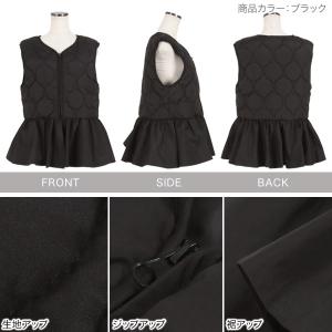 ベスト ジレ レディース キルト キルティング...の詳細画像2