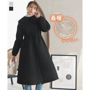 アウター コート キルティングコート レディース ロングコート 50代 40代 30代 防風 防寒 中綿 K1271送料無料