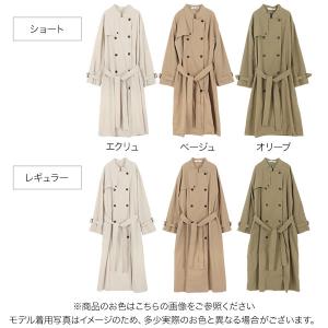 トレンチコート レディース 長袖 アウター 春...の詳細画像1