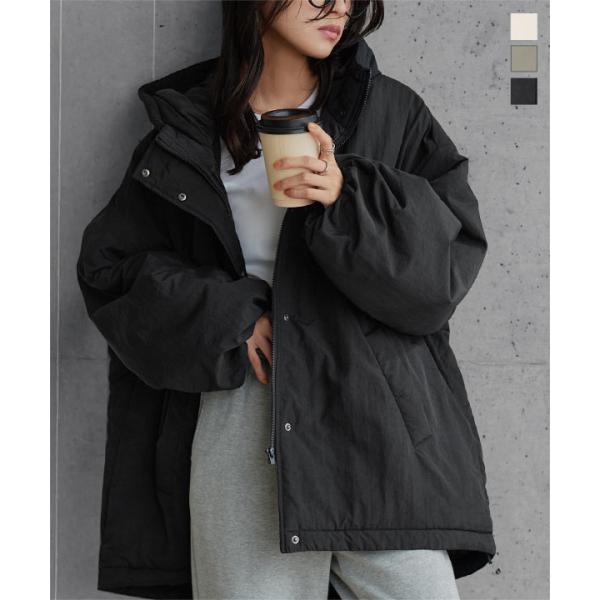 ブルゾン レディース 中綿 アウター ビッグシルエット フード ロング モンスターブルゾン モンスタ...