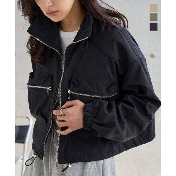 ブルゾン レディース 50代 アウター 春 ライトアウター ショート丈 ジャケット ジップブルゾン ...