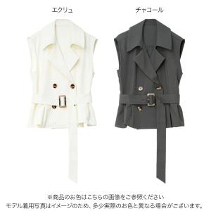 ベスト トレンチ レディース 40代 上品 き...の詳細画像1