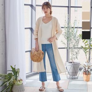 ジャケット レディース アウター 春 コットン ロングジャケット