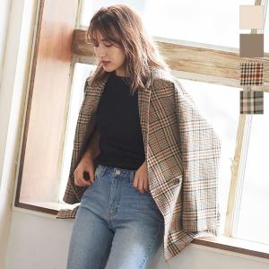 ジャケット レディース テーラードジャケット チェック