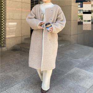 コート ボアコート レディース カジュアル パイピング