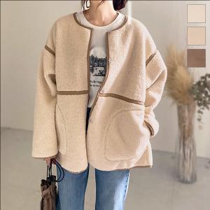 コート レディース アウター 秋冬 リバーシブル フェイクムートン