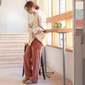 イージーパンツ レディース ボトムス 秋冬 暖か ふわふわ