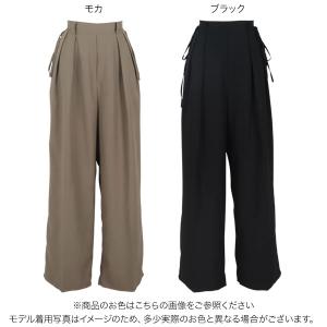 ワイドパンツ レディース きれいめ 50代 4...の詳細画像1