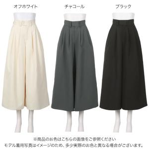 ワイドパンツ フレアパンツ レディース 小柄 ...の詳細画像1