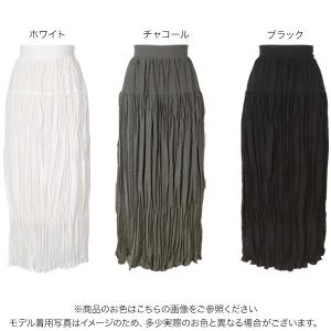 ロングスカート スカート プリーツ ボトムス ...の詳細画像1