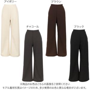 裏起毛 パンツ レディース 冬 ブーツカット ...の詳細画像1