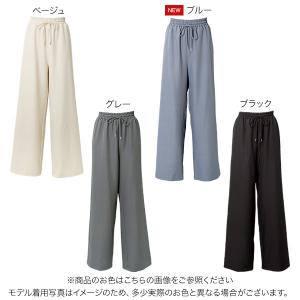 ワイドパンツ レディーススーツ スラックス 黒...の詳細画像1