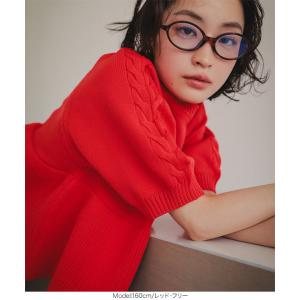 ニットトップス レディース ペプラム 春 夏 ...の詳細画像5