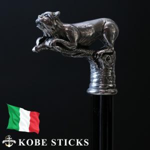 杖 つえ ステッキ おしゃれ イタリア職人によるピューター製ステッキ