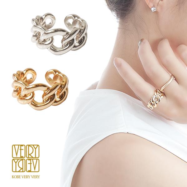 チェーン リング ニッケルフリー ☆ 金属アレルギー メタル 指輪 デイリー シンプル シャープ ボ...