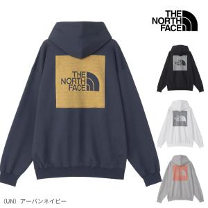 ザ・ノース・フェイス トップス(メンズ) ジャカード バック スクエア ロゴ フーディー ユニセックス  M  アーバンネイビー THE NORTH FACE（ザ ノースフェイス） トップス(メンズ) ジャカード