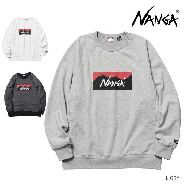 NANGA ナンガ エコハイブリッドボックスロゴスウェットシャツ NW2311-1F201