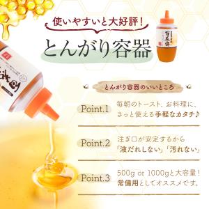 はちみつ とんがり 容器 国産 百花蜜 1kg...の詳細画像3