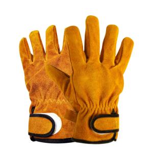 耐熱グローブ 手袋 キャンプ 牛革製 レザーグローブ