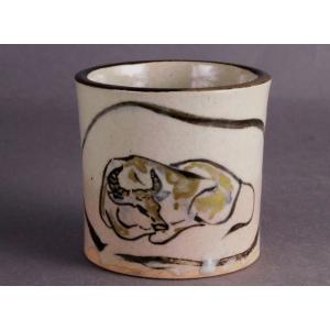 江戸千家 不白流 川上 閑雪 書付 宗鶴手造 赤蓋置 : 古美術植松 - 通販