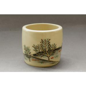 江戸千家 不白流 川上 閑雪 書付 宗鶴手造 赤蓋置 : 古美術植松 - 通販