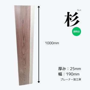杉エコ板 幅210mm×長さ1820mm×厚さ20mm 5個セット
