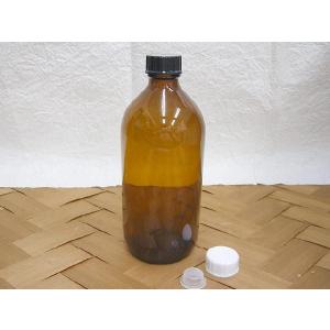 遮光瓶 B3アンバー 500ml キャップ付の商品画像