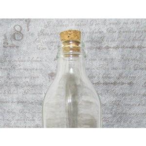 ガラス瓶 ソース200角 コルク栓付の詳細画像3