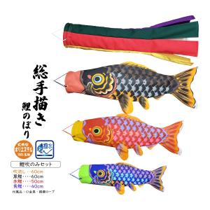 春びより 1.5m ベランダ手すりセット（五色吹流し付）【総手描き