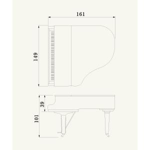 ヤマハ YAMAHA グランドピアノ C1X ...の詳細画像2
