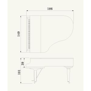 ヤマハ YAMAHA グランドピアノ C3X ...の詳細画像3