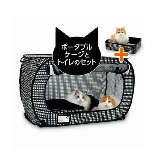 猫 ケージ 猫トイレ キャットケージ 猫ケージと猫トイレのセット 折りたたみ ケージ 猫 脱走防止 ...