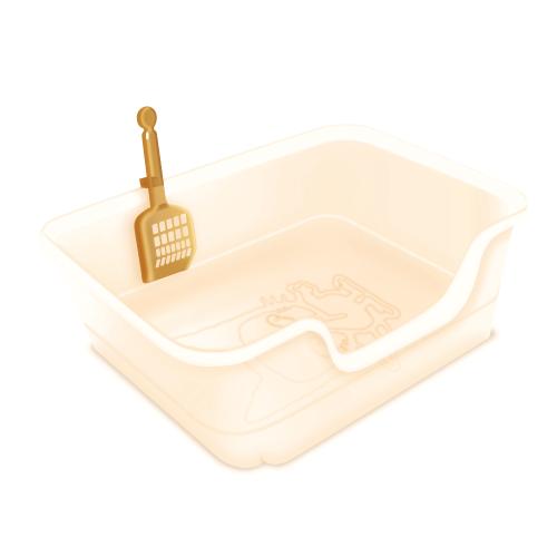 猫 トイレ ワイド オープン ライオン 獣医師開発 ニオイをとる砂専用 猫トイレ