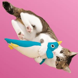 猫キック おもちゃ けりぐるみ ペンギン ぬいぐるみ ストレス解消 またたび