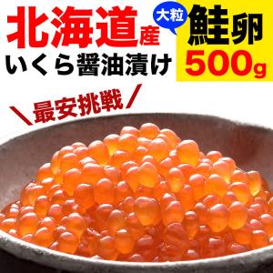 いくら　イクラ　500g　醤油漬け　北海道産　鮭卵（海...