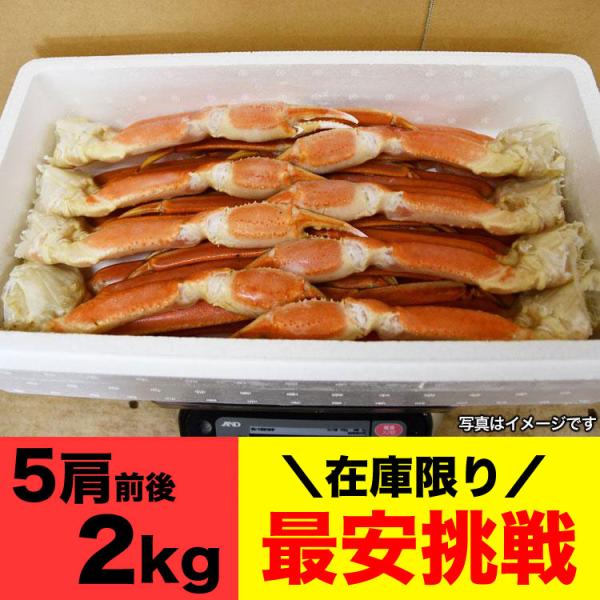 総重量 2kg 大型3L ズワイガニ 脚 足 ボイル （かに ずわい蟹 カニパーティ 大容量）多少折...