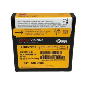 【学割】 16 mm / 100ft / コダック VISION3 250D カラーネガティブ フィルム 7207 / スプール巻き 片目｜KODAK Motion Picture Online Shop