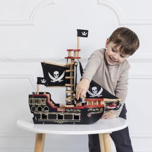 子供 おもちゃ 木製　海賊船 知育玩具 プレゼント 誕生日 海賊船｜はっぴぃbubu