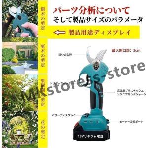 剪定ばさみ 電動 18Vバッテリー互換性あり ...の詳細画像4