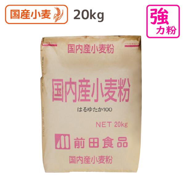 はるゆたか 20kg 国産100% 強力 小麦粉 北海道産 業務用 前田食品