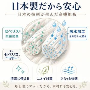 北欧 クラシック マット 玄関マット バスマッ...の詳細画像4