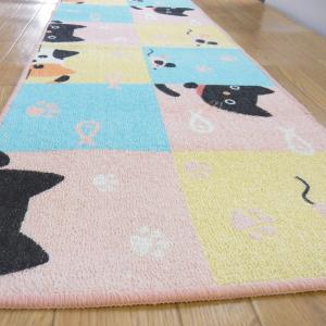 ねこ柄 マット キッチンマット バスマット 4...の詳細画像4