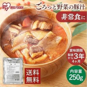 36袋 非常食 保存食 災害対応食 災対食 パウチ 豚汁 防災 備蓄 おふくろの味 とん汁 災対食パウチ豚汁 250g アイリスフーズ キャンプ 食品