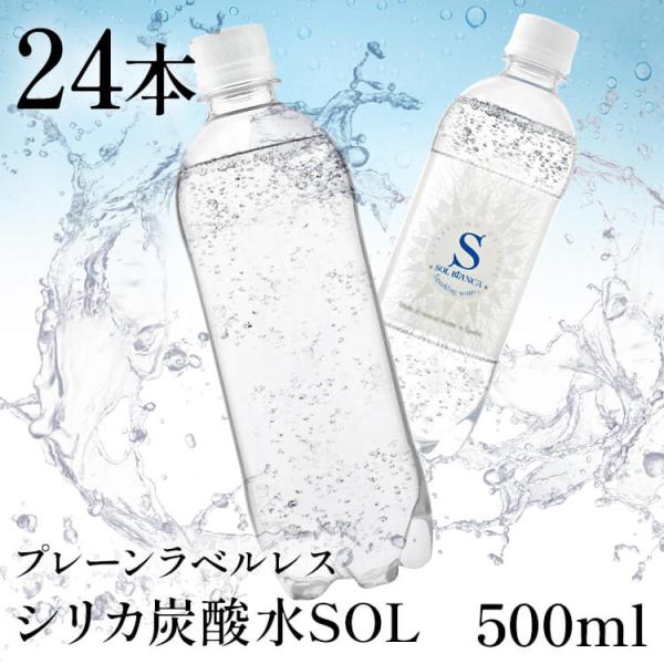 シリカ 炭酸水 24本 炭酸水 500ml 24本 シリカ水 天然水 レモン シリカ炭酸水 健康 美...