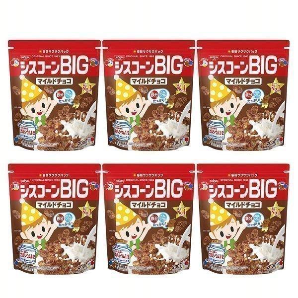 6個 シスコーン BIG マイルドチョコ   日清シスコ (D)