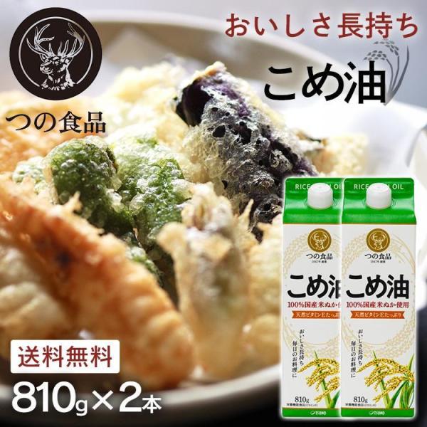 米油 国産 築野食品 2本 紙パック こめ油 調味料 米ぬか 米糠 揚げ物 料理 コメ油 810g×...