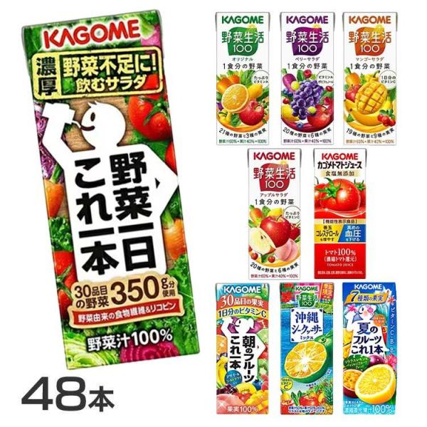 野菜ジュース 紙パック カゴメ ベリーサラダ 200ml 48本 カゴメ野菜ジュース 送料無料 野菜...