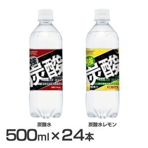 炭酸水 24本 強炭酸水 強炭酸 500ml レモン フレーバー LDC (D) 代引き不可